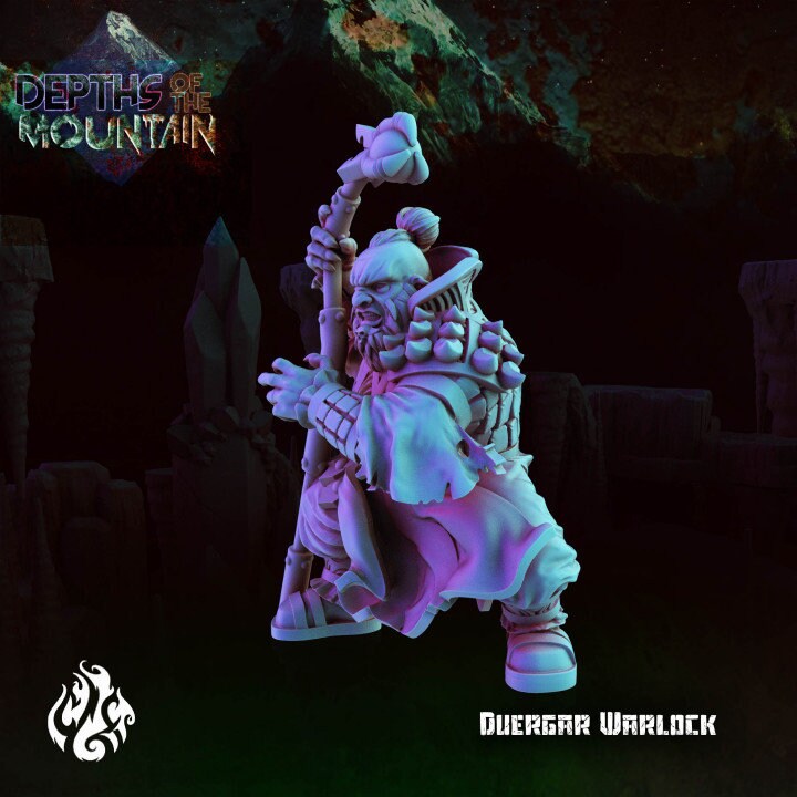 Duergar Warlock from Crippled God Foundry from "Depths of the Mountain"