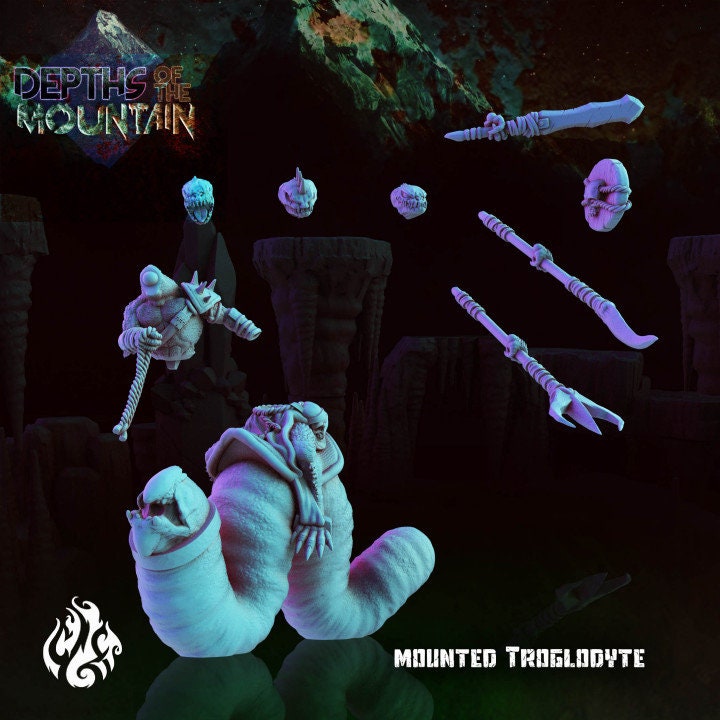 Troglodyte Mounted "Modular" by Crippled God Foundry from "Depths of the Mountain