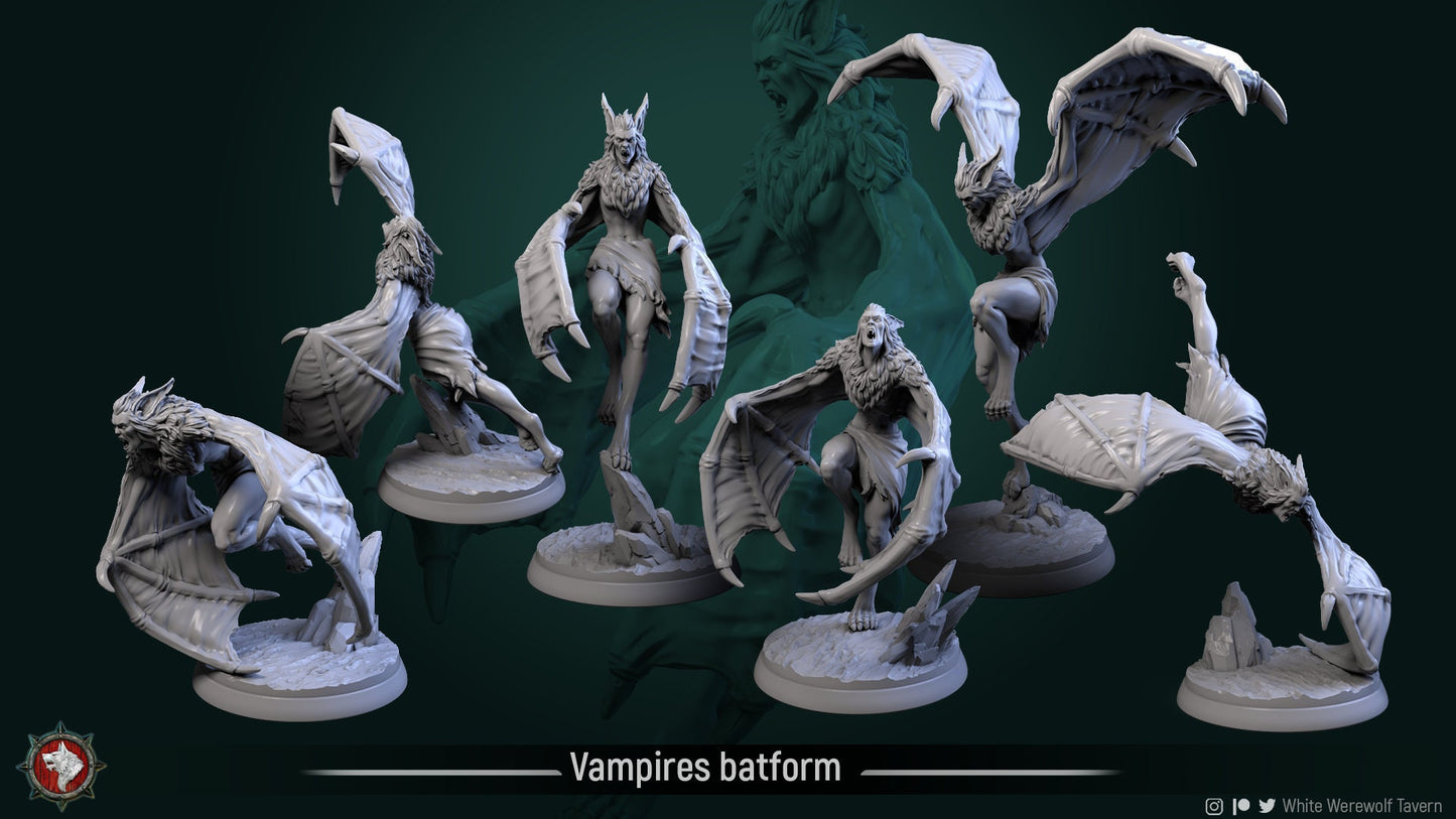 Vampires in Batform from "Castle of Blood" by White Werewolf Tavern