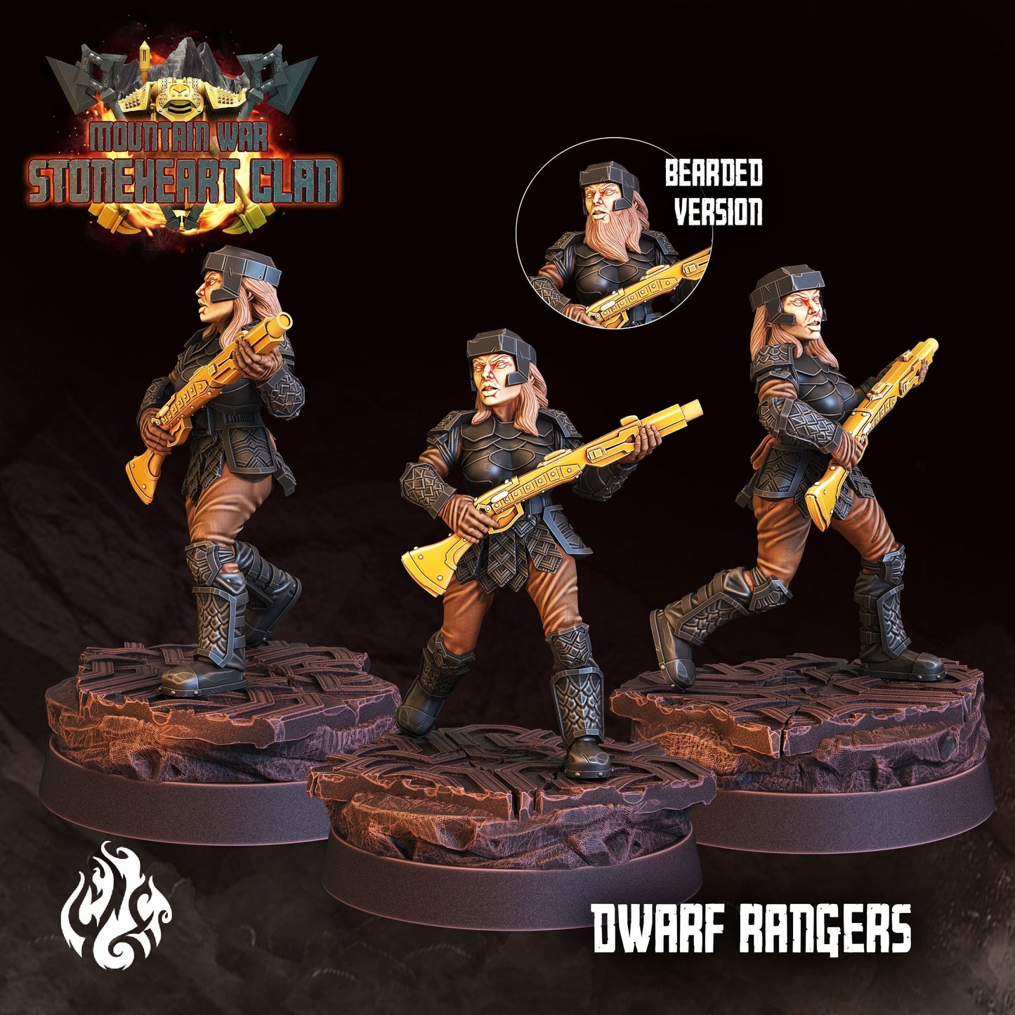 Dwarf Rangers from "Stoneheart Clan" by Crippled God Foundry