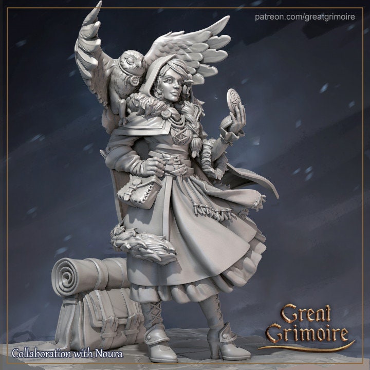 Eira Ranger from "Frozen Grove" by Great Grimoire Miniatures RPG