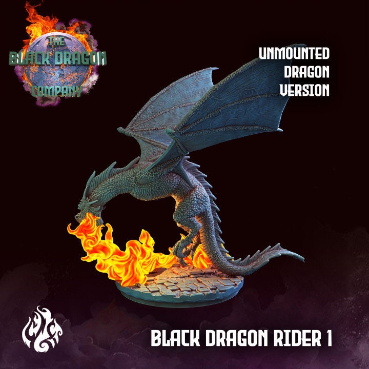 Black Dragon Riders from "Black Dragon Company" by Crippled God Foundry Miniatures RPG DnD