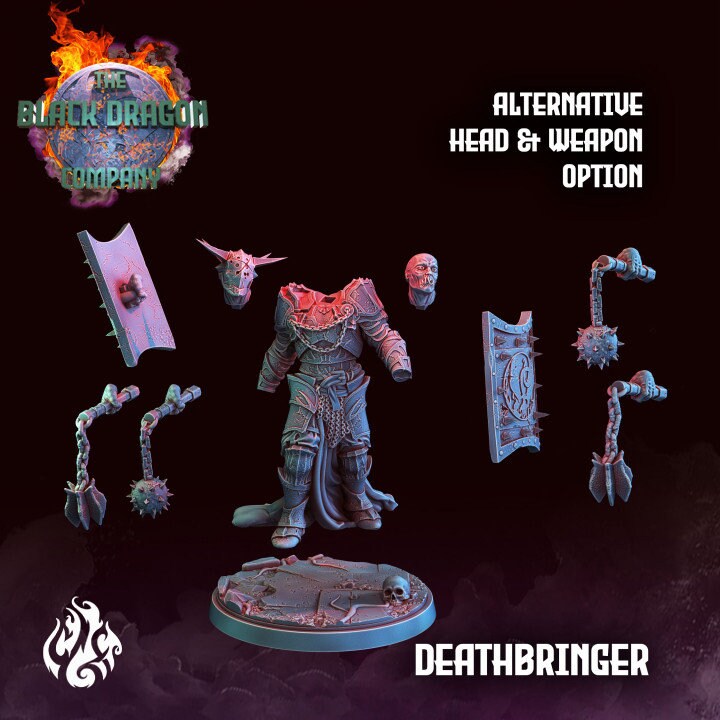 Deathbringer from "Black Dragon Company" by Crippled God Foundry Miniatures RPG DnD