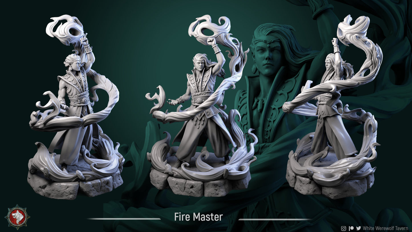 Fire Master from "4 Elements" by White Werewolf Tavern Miniatures RPG