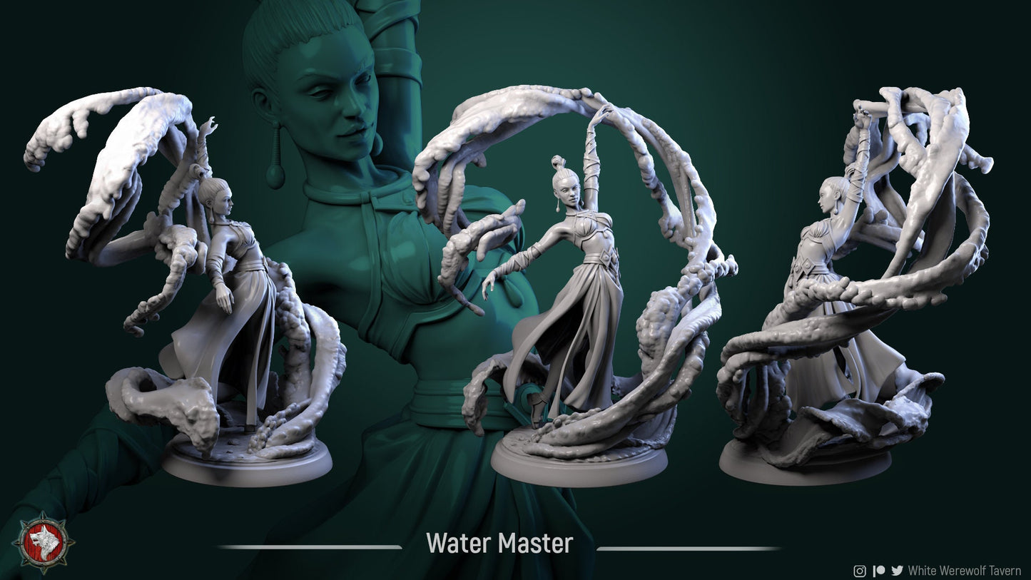 Water Master from "4 Elements" by White Werewolf Tavern Miniatures RPG