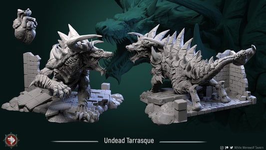 Undead Tarrasque from " 4 Elements" by Crippled God Foundry Miniatures RPG