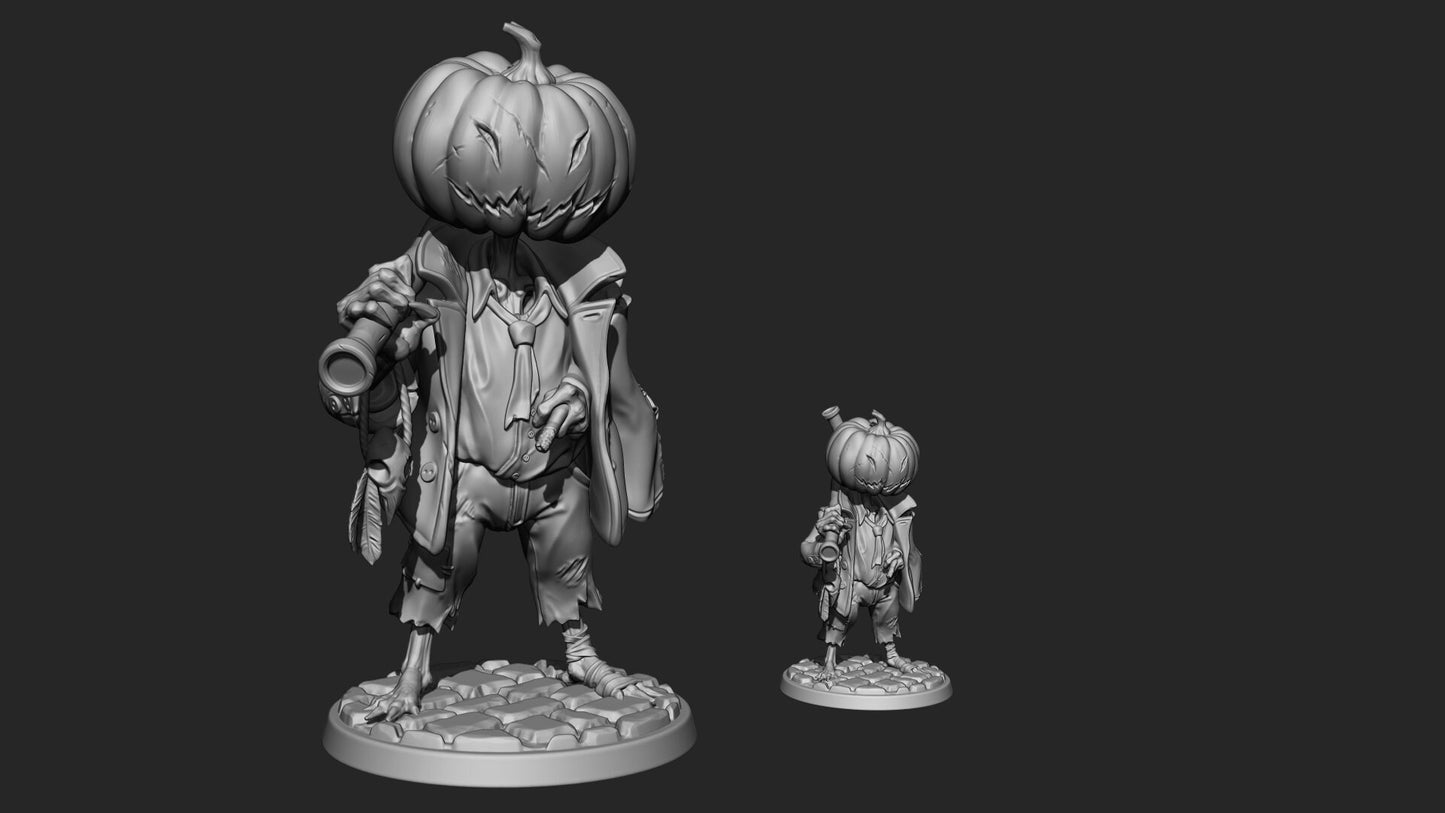 Pumpkin Scarecrow By White Werewolf Tavern Miniatures RPG