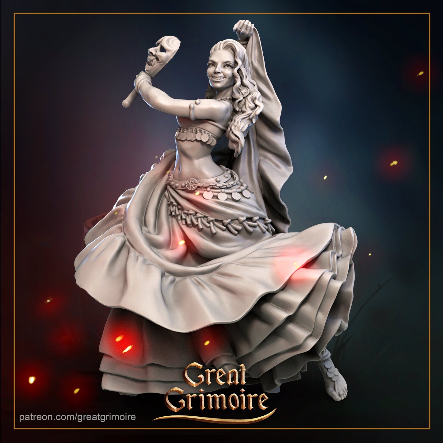 Dancer from "Caravan" by Great Grimoire Miniatures RPG