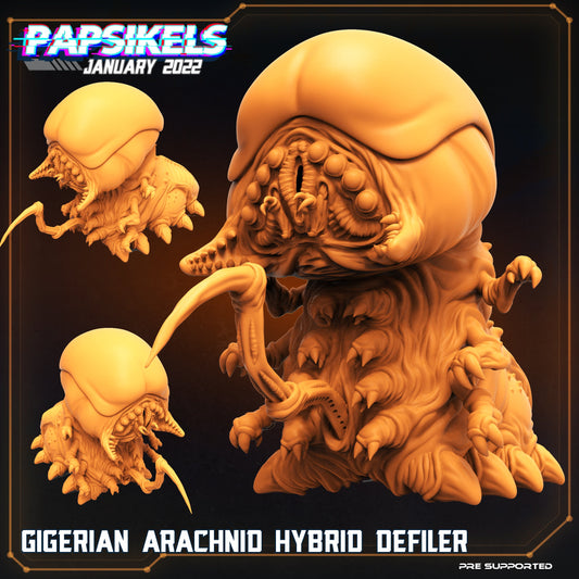 Gigerian Arachnid Hybrid Defiler from "Dropship Troopers 2" by Papsikels Miniature Starship Troopers