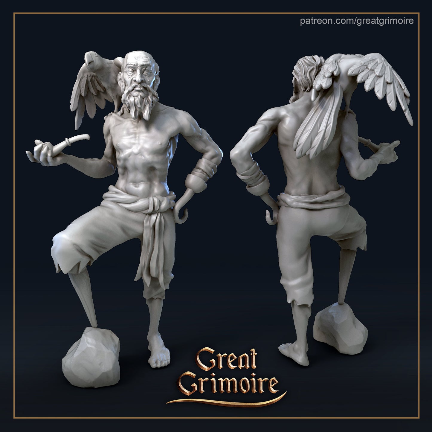 Sailor from "Pirates of Grimm Waters" by Great Grimoire Miniatures RPG  Mermaid