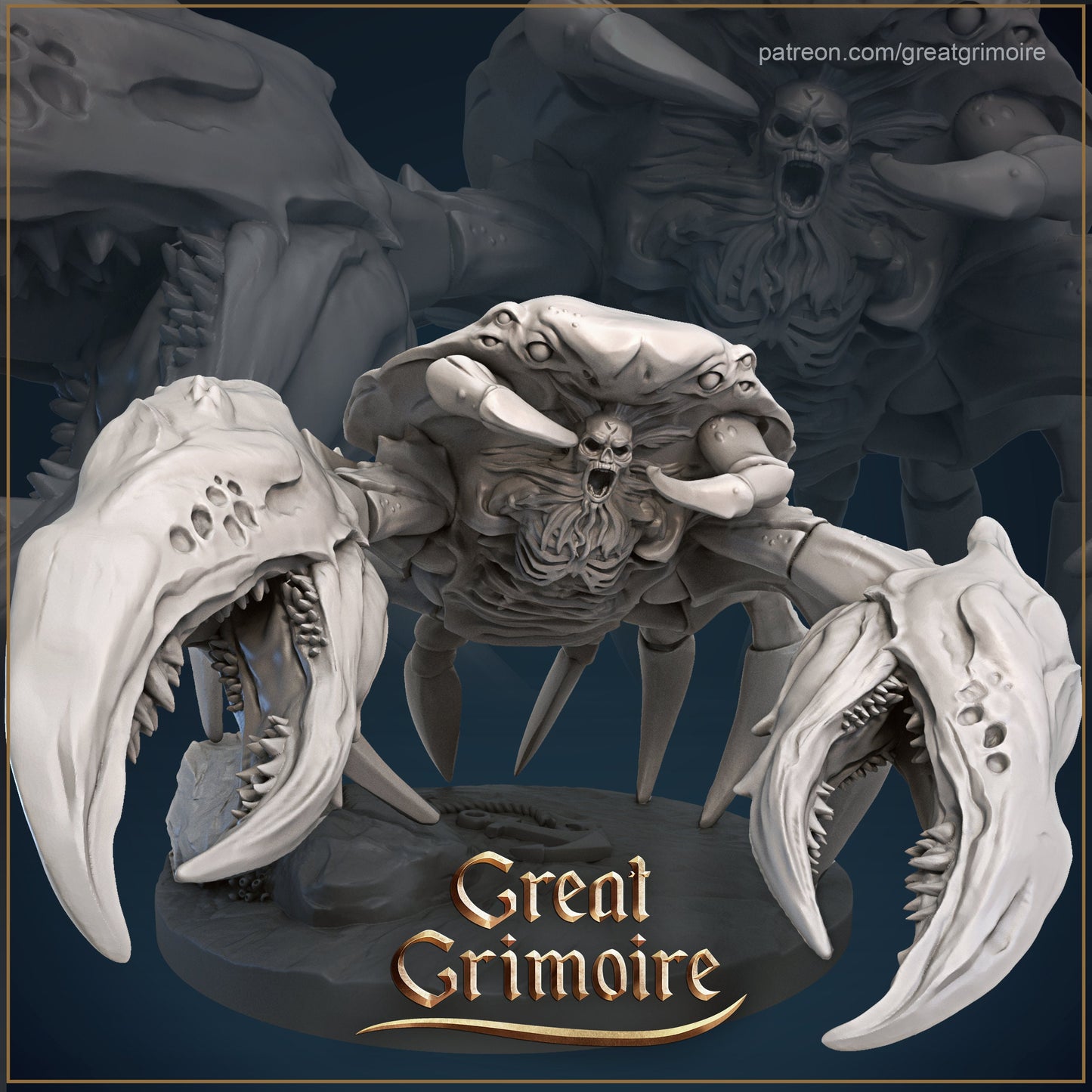 Crab Sea Monster from " Pirates of Grimm Waters" by Great Grimoire Miniatures RPG