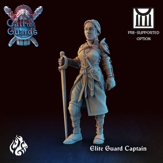 Elite Guard Captain from "Call the Guards" by Crippled God Foundry Miniatures RPG