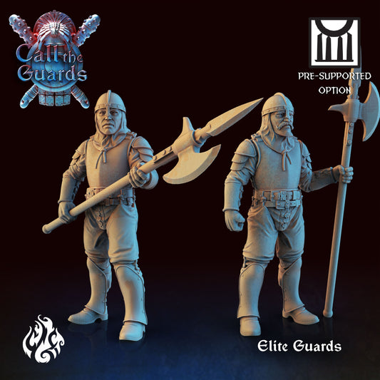 Elite Guards from "Call the Guards" by Crippled God Foundry Miniatures RPG