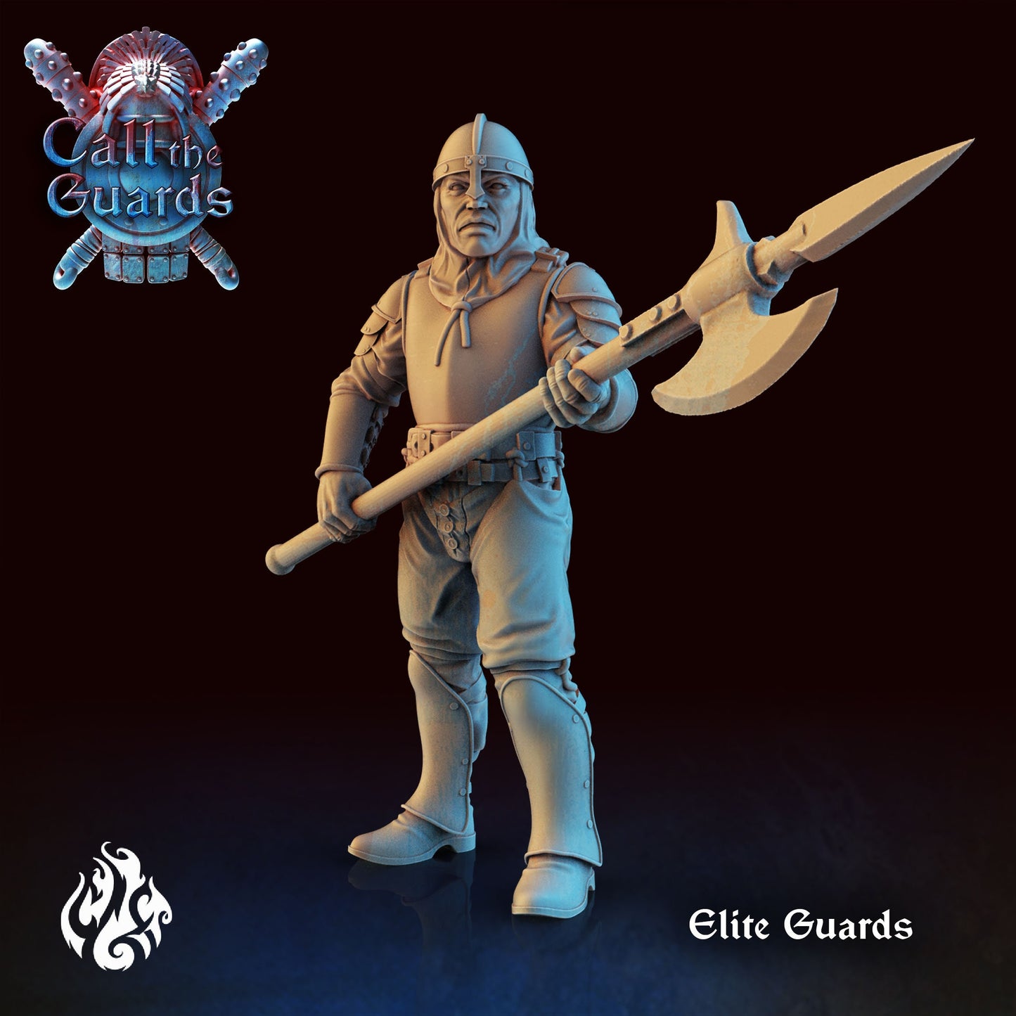 Elite Guards from "Call the Guards" by Crippled God Foundry Miniatures RPG