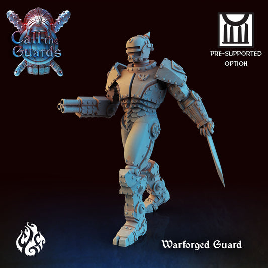 Warforged Guard from "Call the Guards" By Crippled God Foundry Miniatures RPG Robocop