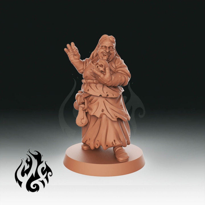 The Hag Coven by Crippled God Foundry Miniatures RPG Witch