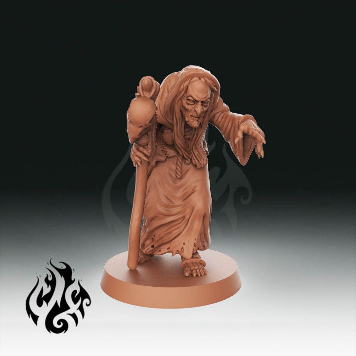 The Hag Coven by Crippled God Foundry Miniatures RPG Witch