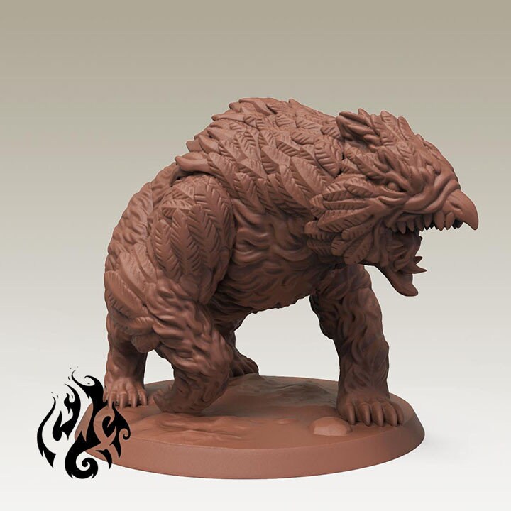 Owlbear by Crippled God Foundry Miniatures RPG DnD