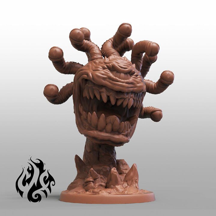 Quladraunh the Watcher Beholder by Crippled God Foundry Miniatures RPG DnD