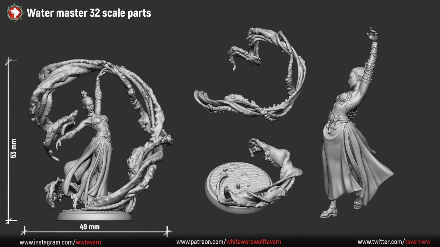 Water Master from "4 Elements" by White Werewolf Tavern Miniatures RPG