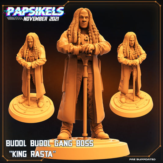 Budol Gang Boss King Rasta from Papsikels Miniatures RPG SCIFI Stargrave Cyberpunk