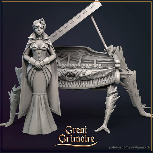 Piano Monster Mimic from "Curse of the Wild Rose Hotel" by Great Grimoire Miniatures RPG