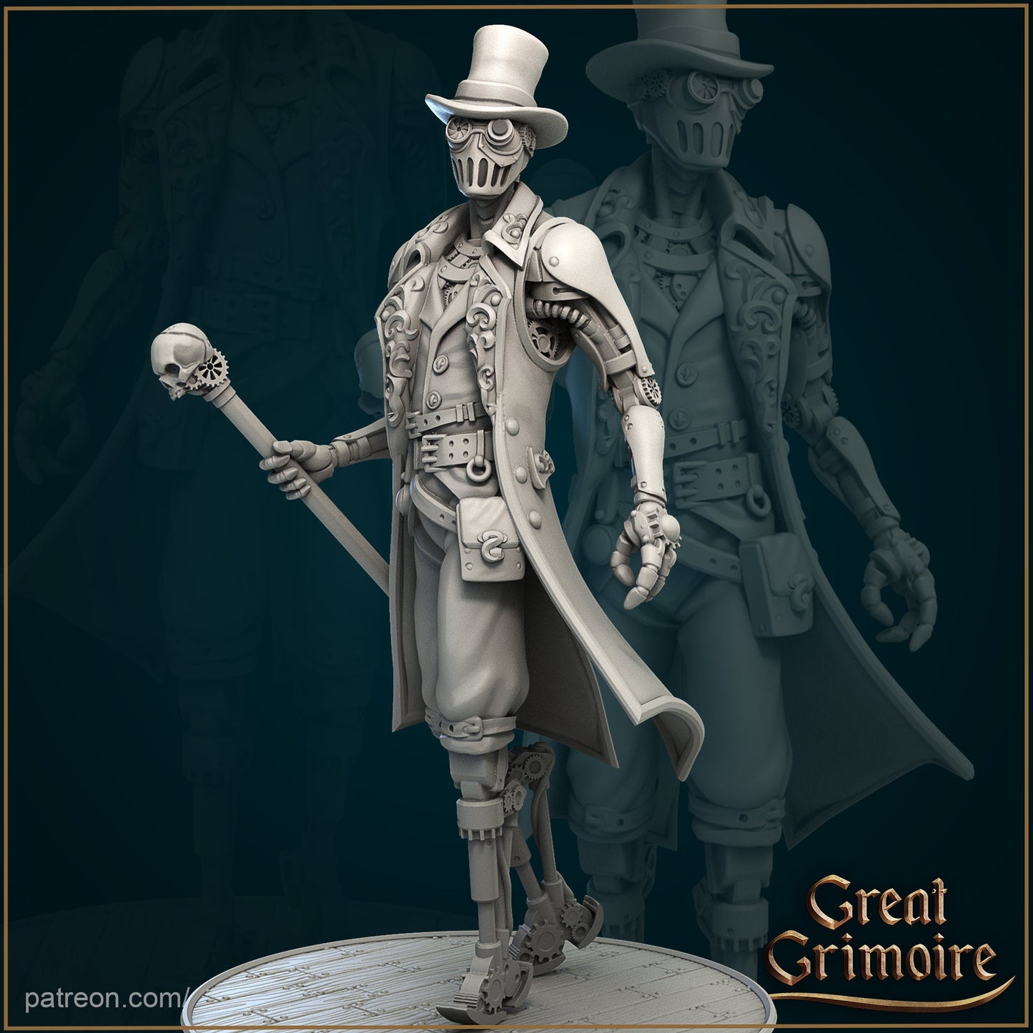 Andrew Clockwork Man from "Tower of Brassmore" by Great Grimoire Miniatures RPG