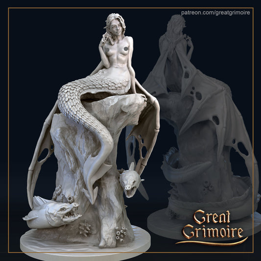 Siren from "Pirates of Grimm Waters" by Great Grimoire Miniatures RPG