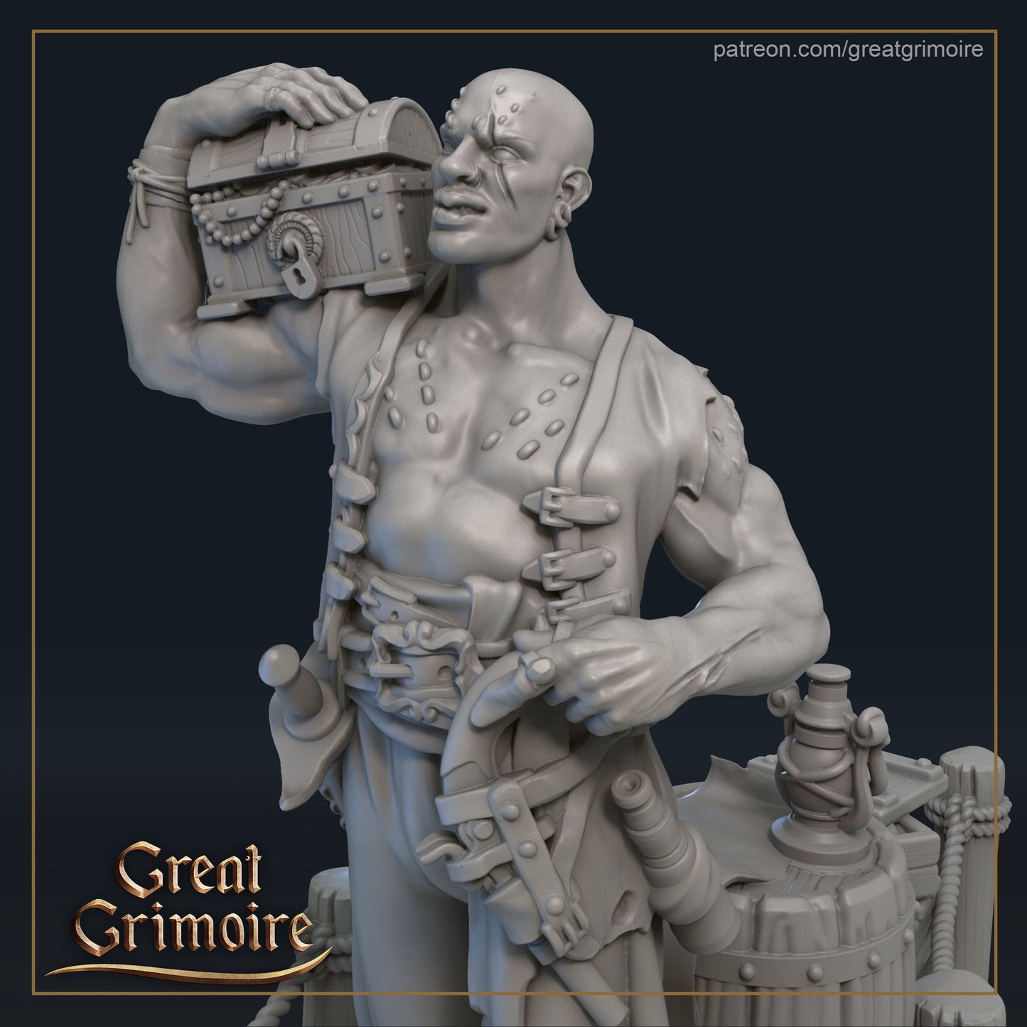 Tiny Sam Sailor from "Pirates of Grimm Waters" by Great Grimoire Miniatures RPG