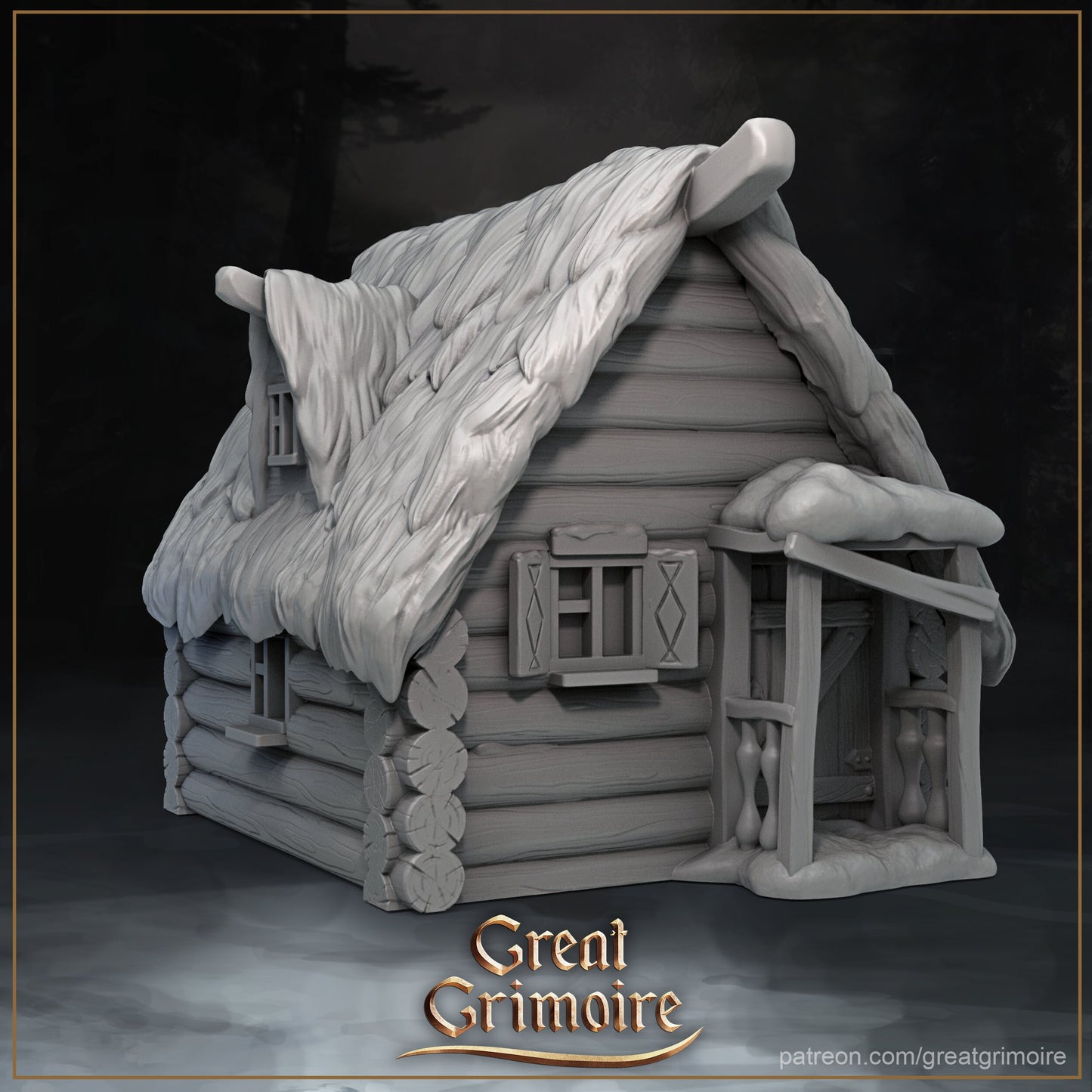 Cabin in the Woods from "Curse of the Wild Rose Hotel" by Great Grimoire Miniatures RPG