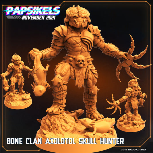 Bone Clan Axolotol Skull Hunter Predator from Papsikels Miniatures SCIFI Stargrave RPG