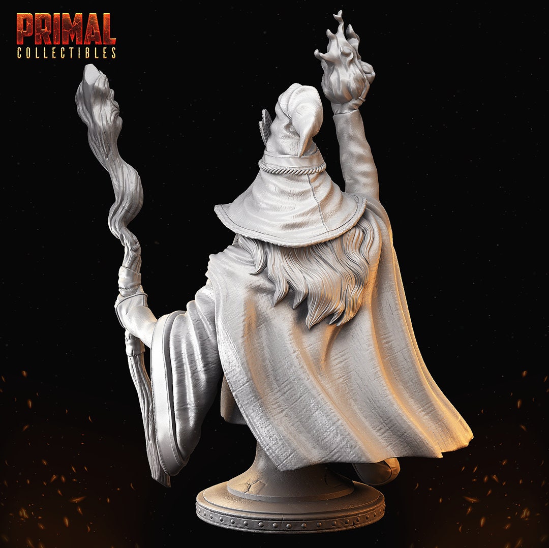 Solon Old Wizard Bust by Primal Collectibles Miniatures Heroquest RPG