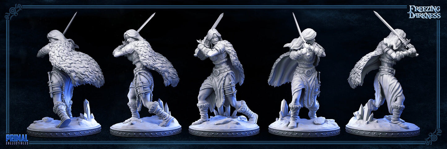 Valkyrie Barbarian by Primal Collectibles Miniatures Heroquest RPG