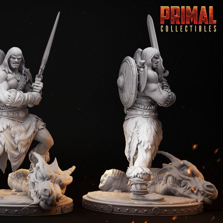 Thurkal Barbarian by Primal Collectibles Miniatures Heroquest RPG