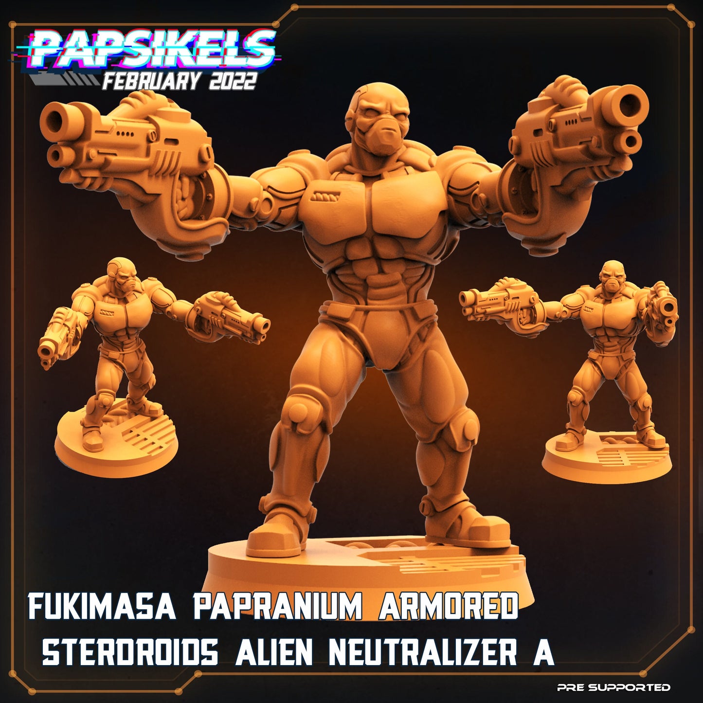 Fukimasa Papranium Armored Sterdroid Alien Neutralizers by Papsikels Miniatures RPG