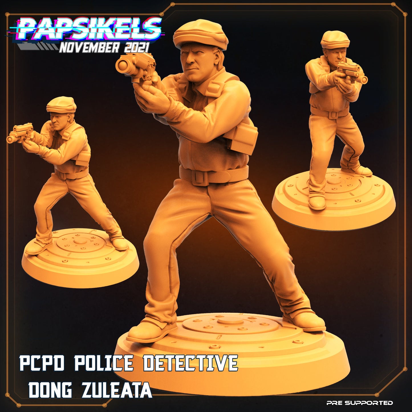 PCPD Police Detectives by Papsikels Miniatures Cyberpunk