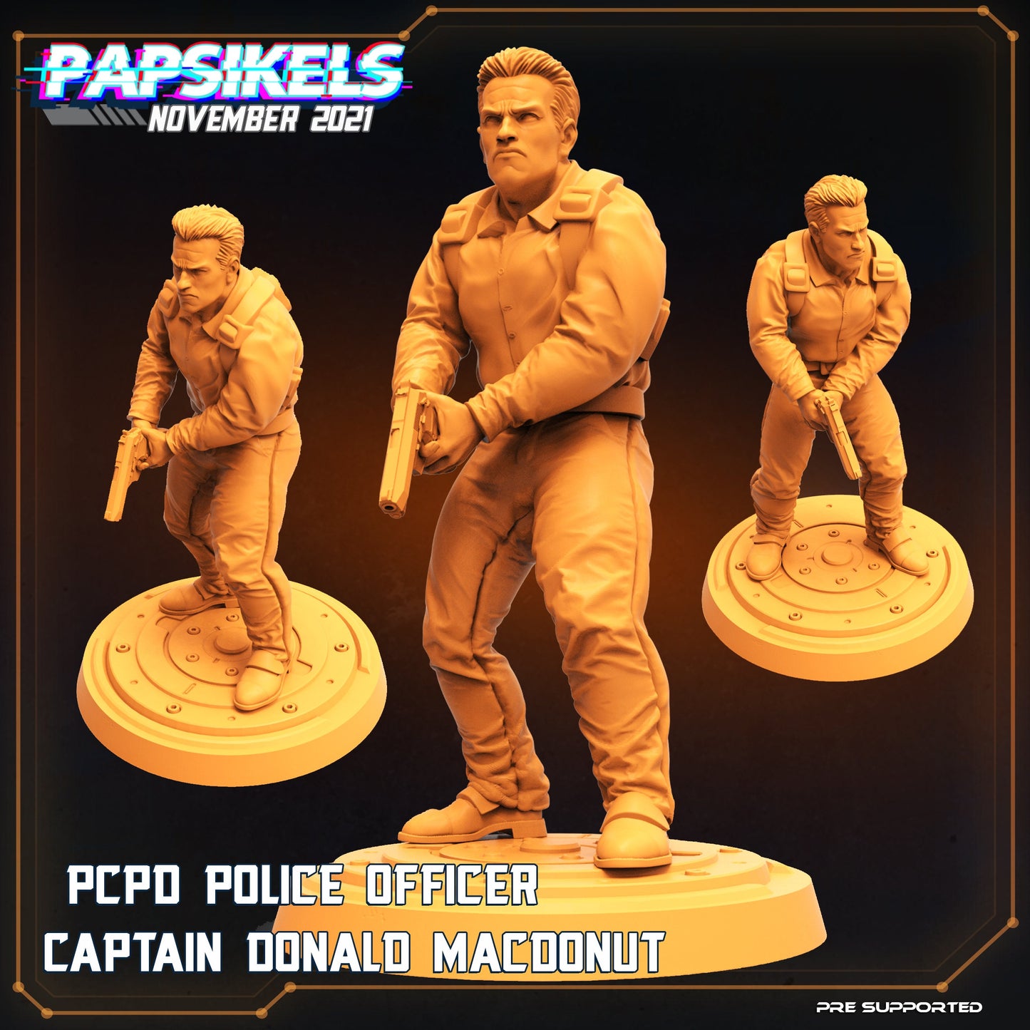 PCPD Police Detectives by Papsikels Miniatures Cyberpunk