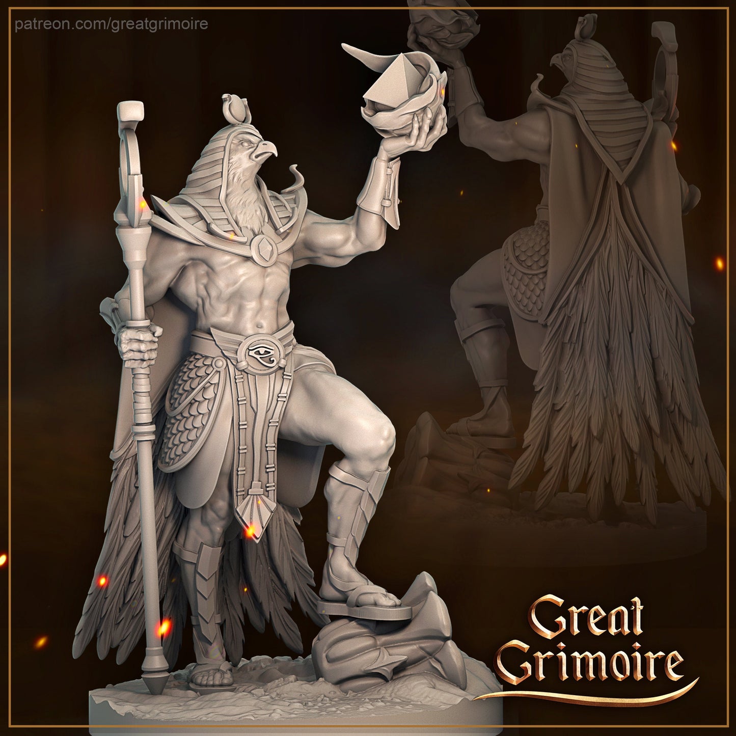 Ra from "Road to the Afterlife "  by Great Grimoire Miniatures RPG