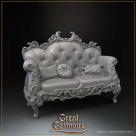 Sofa Mimic Monster from "Curse of the Wild Rose Hotel"  by Great Grimoire Miniatures RPG