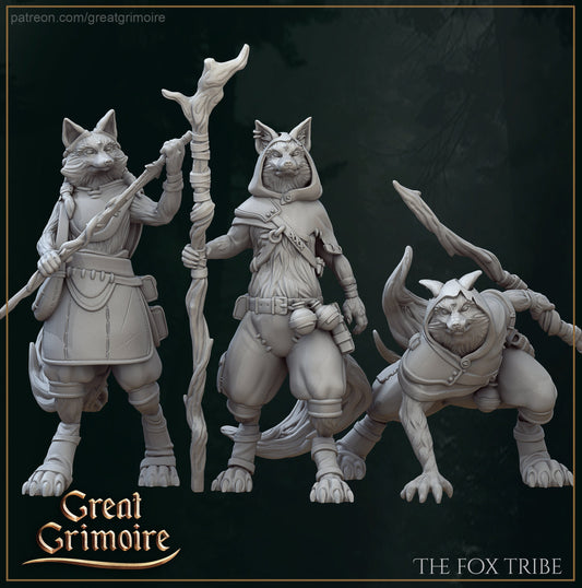 The Fox Tribe from "Beyond the Evergreen Forest" by Great Grimoire Miniatures RPG