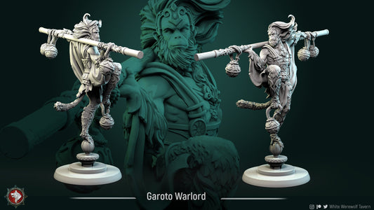 Garoto Warlord from "Monkey Valley" by White Werewolf Tavern Miniatures RPG Sun Wukong