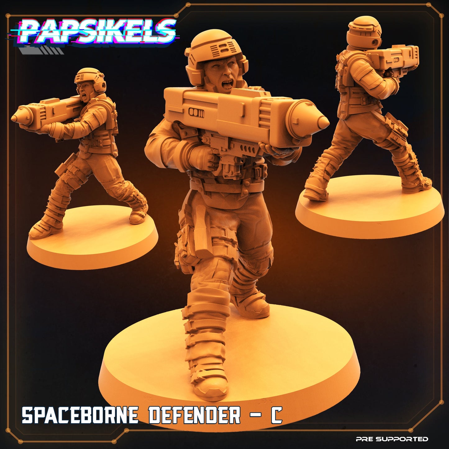 Spaceborne Defenders from "Dropship Troopers" by Papsikels Miniatures