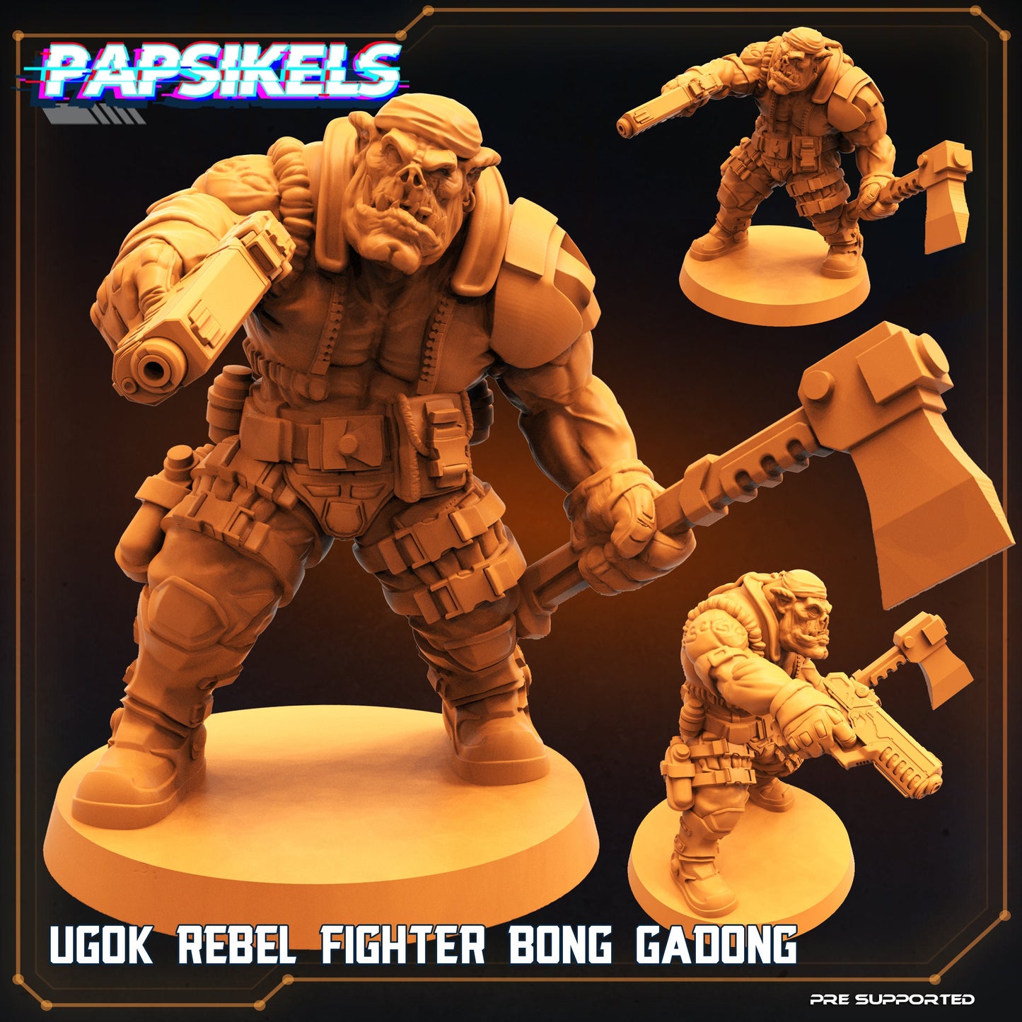 Ugok Rebel Fighters from "Dropship Troopers" by Papsikels Miniatures