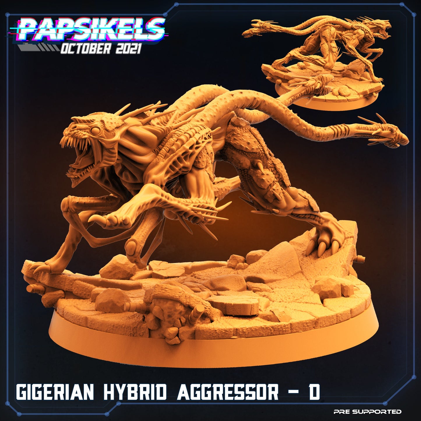 Gigerian Hybrid Aggressor by Papsikels Miniatures