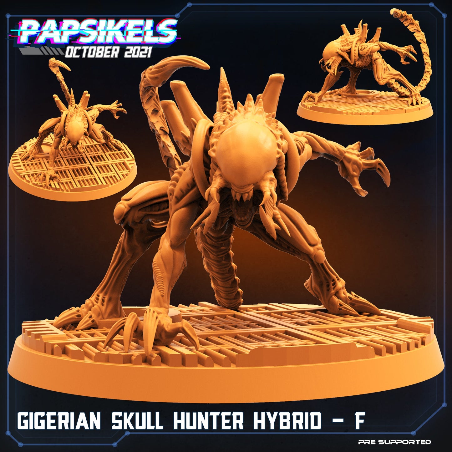 Gigerian Skull Hunter Hybrids by Papsikels Miniatures