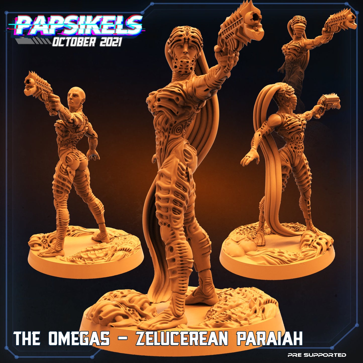 The Omegas Xorrelian Destroyers by Papsikels Miniatures