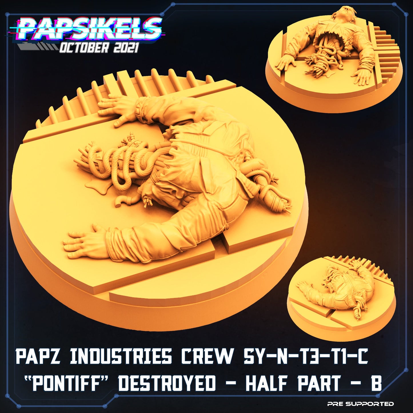 Crew Member Pontiff Destroyed by Papsikels Miniatures