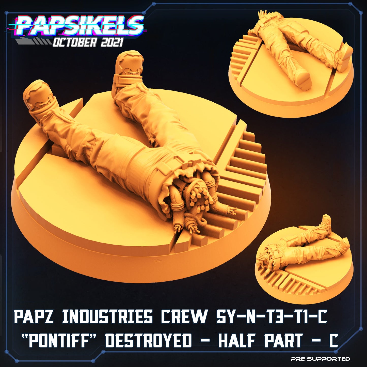 Crew Member Pontiff Destroyed by Papsikels Miniatures