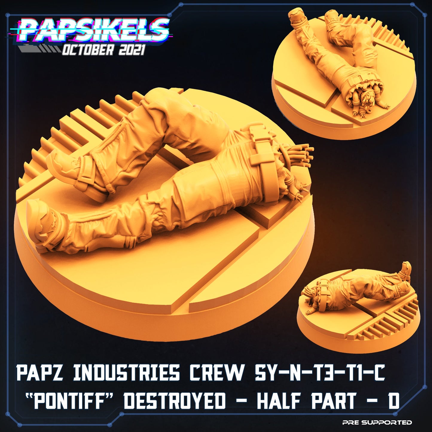 Crew Member Pontiff Destroyed by Papsikels Miniatures