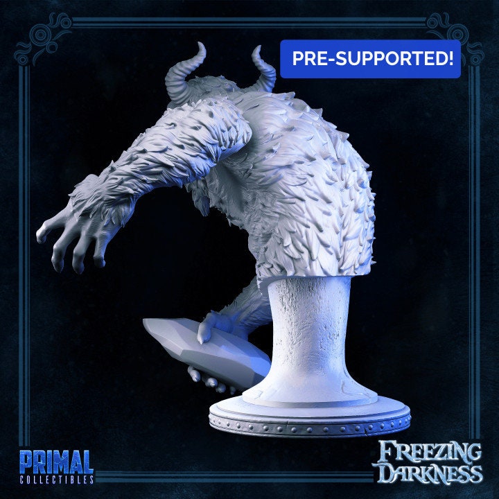 Yeti Bust by Primal Collectibles Miniatures Heroquest